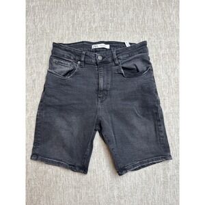 Zara Mens Jean Shorts Light Black Size 30